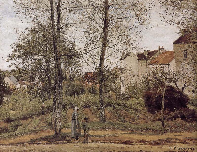 Camille Pissarro Road Vehe s peaceful autumn France oil painting art